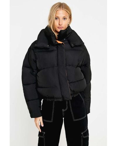 goose down coat with fur hood