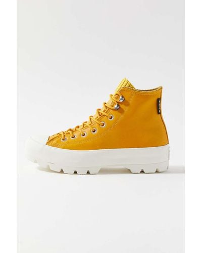 lugged converse yellow