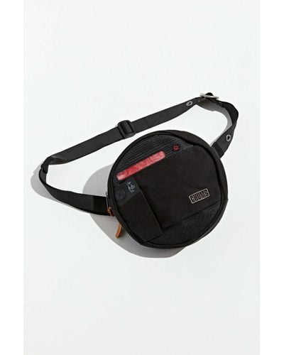 black round sling bag