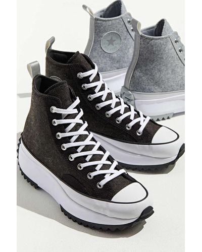 Converse Wool Run Star Hike High-top Classic Sneaker in Black for Men - Lyst