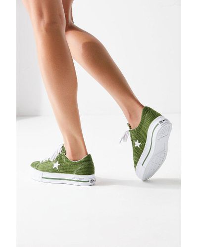 one star converse corduroy