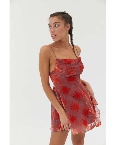 urban outfitters velvet dress