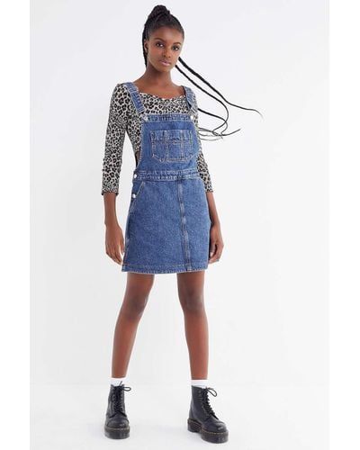Dungaree mini dress hot sale