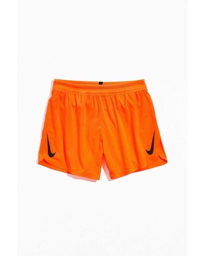 Nike Aeroswift 5" Running Short in Orange for Men - Lyst