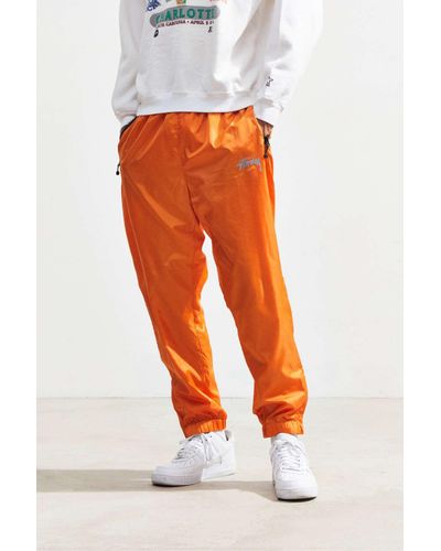 mens nylon wind pants with lining