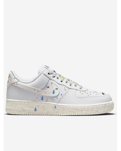 Nike Leather Air Force 1 07 Lv8 Paint Splatter Sneakers in White for Men |  Lyst