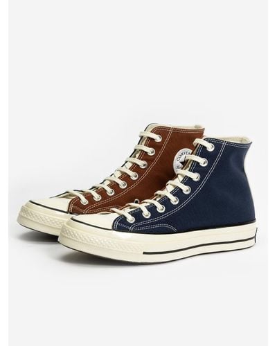 Converse Chuck 70 Hi Hybrid Texture Sneakers in Blue | Lyst