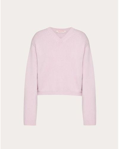 Valentino カシミア セーター 女性 ローズ - ピンク