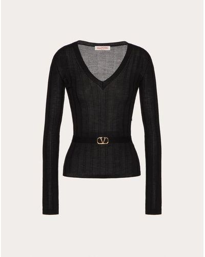 Valentino ウールセーター 女性 ブラック