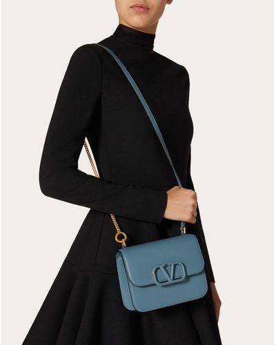 Vsling Grainy Calfskin Shoulder Bag 