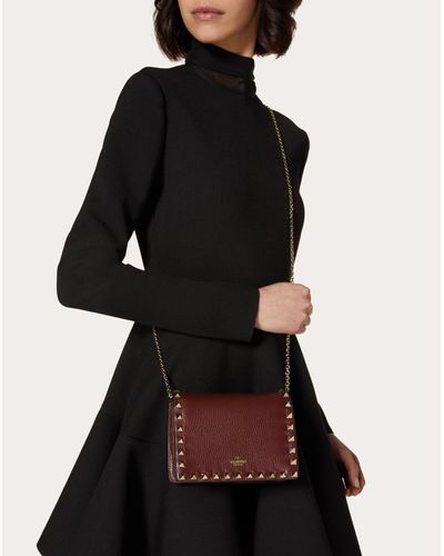 valentino chain pouch