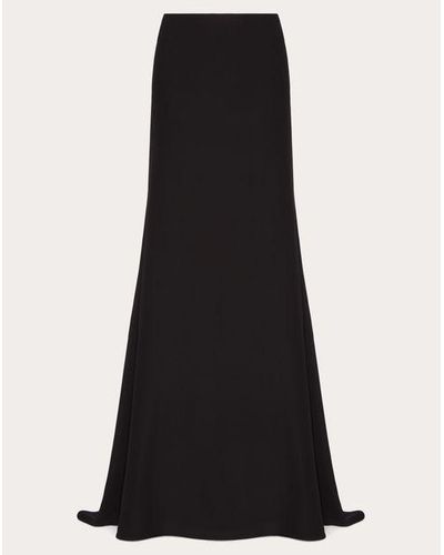 Valentino キャディクチュール ロングスカート 女性 ブラック