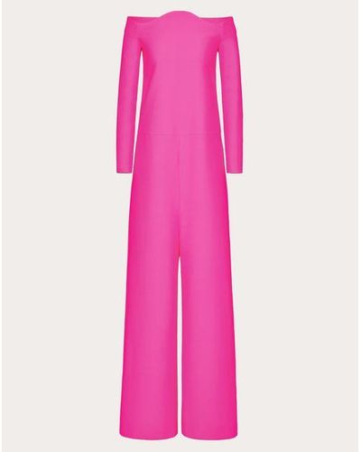 Valentino クレープクチュール ジャンプスーツ 女性 Pink Pp - ピンク