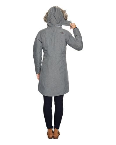 The North Face Fleece Arctic Parka Ii in Gray | Lyst