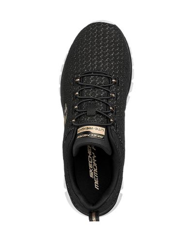 Skechers Zwarte Sneaker Memory Foam in het Metallic - Lyst