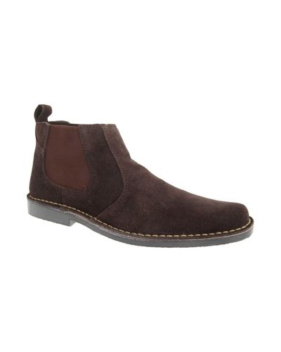 Desert Boots Roamers Homme - En Daim Avec Semelle TPR (Talon Plat)