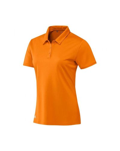 adidas Teamwear Lightweight Short Sleeve Polo Shirt - Orange