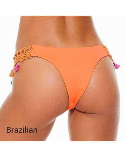 ENJOY Brazilian Bikini Bottom - Coral