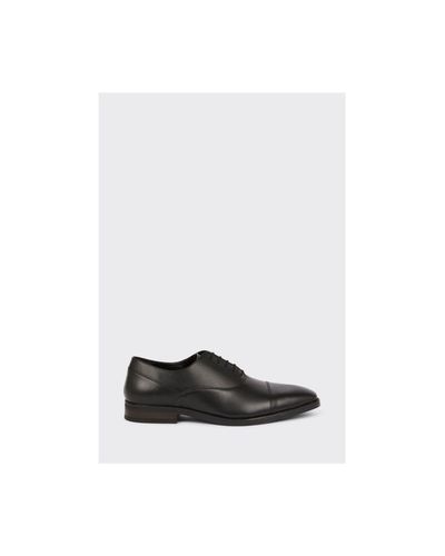 Burton Leather Toe Cap Oxford Shoes - White