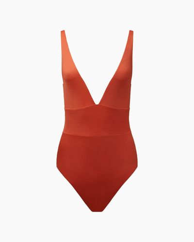 One-piece swimsuit Onia Red size M International in Polyamide - 35030457