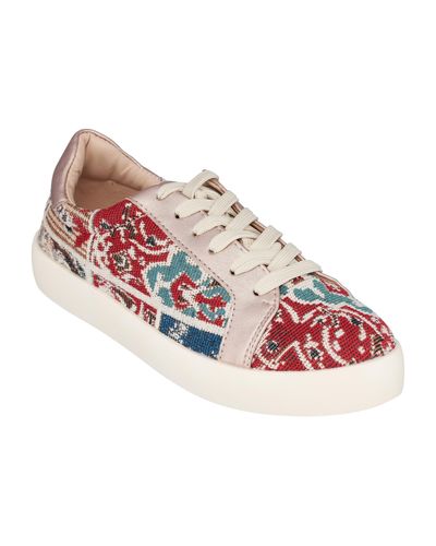 Gc Shoes Palmer Silver Print Sneakers in White | Lyst