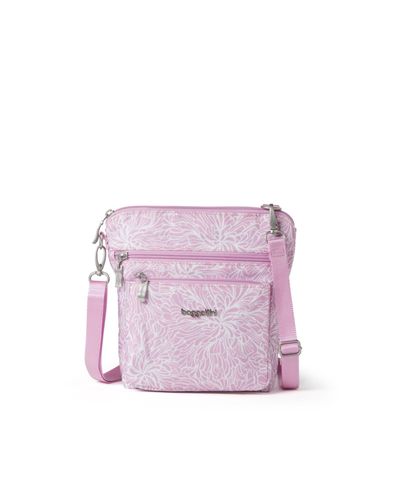 Baggallini Sac à Bandoulière pour Femmes, Poches