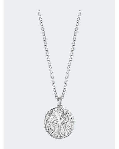 Florin Arte Florin Coin Necklace - White