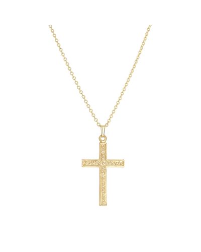 Ayou Jewelry Cross Necklace - Metallic