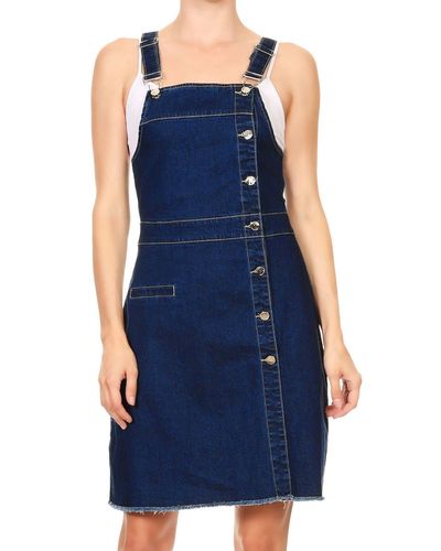 Shop Denim Overall Dress for Women from latest collection at Forever 21   329940
