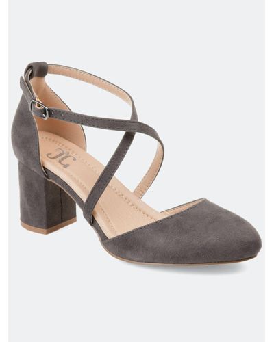 Journee Collection Tru Comfort Foam Foster Pump in Gray Lyst