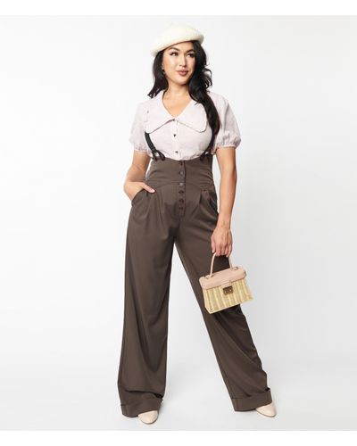 Womens High Waist Overalls Wide Leg Pants Suspenders Jumpsuit Black S   Walmart Canada