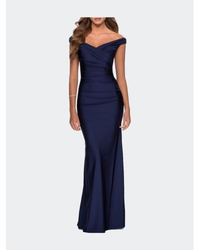 Off the shoulder evening dress 2024 la femme