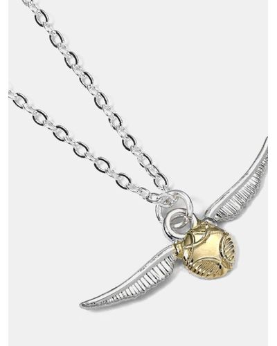 Golden snitch harry potter necklace outlet