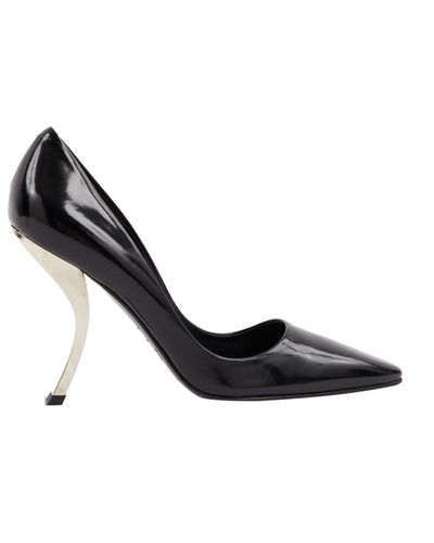 roger vivier black heels