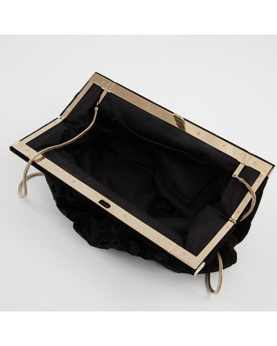 Valentino Black Suede Handbag - Lyst