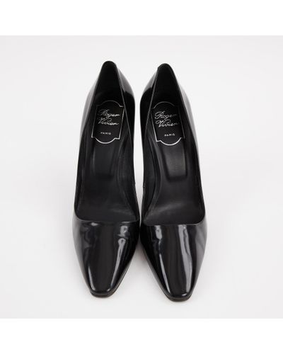 roger vivier black heels