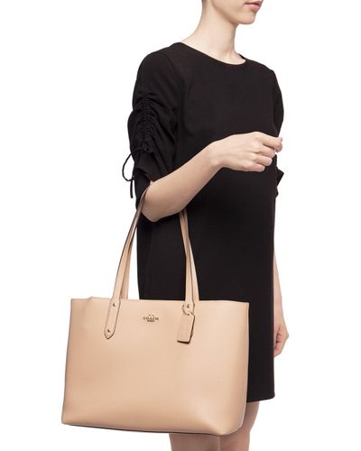 coach beige tote