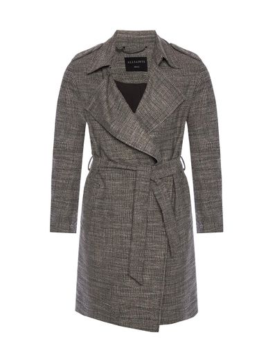 allsaints ivy checked jacket