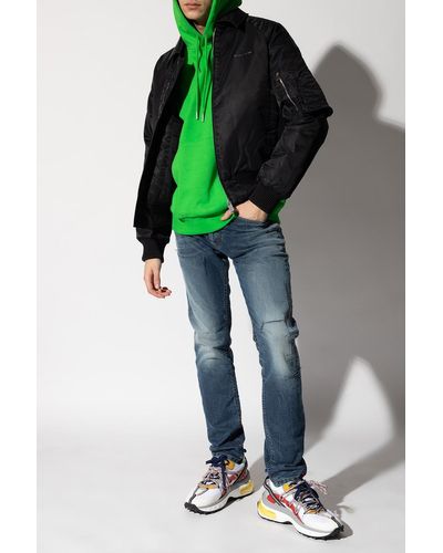 DIESEL Denim 'thommer jogg' Jeans With Gathers in Navy Blue (Blue) for Men  | Lyst