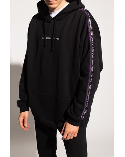 Vetements Cotton Hoodie With Logo in Black for Men | Lyst