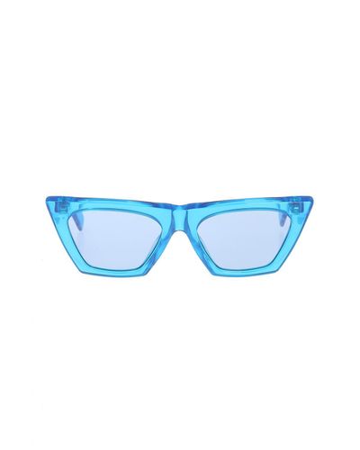 Celine 'edge' Sunglasses in Blue - Lyst