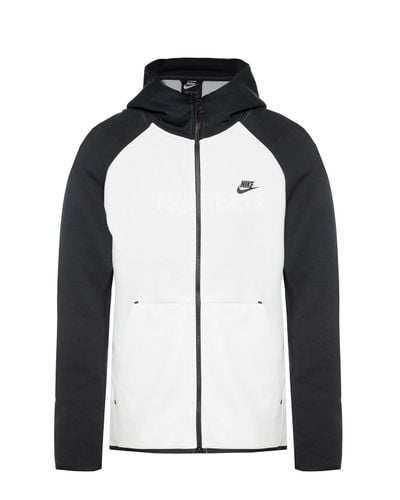 Nike Cotton Logo-printed Hoodie in White for Men - Lyst