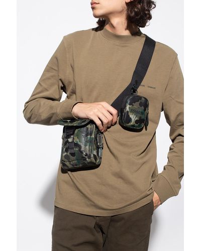 coach green shoulder bolsa