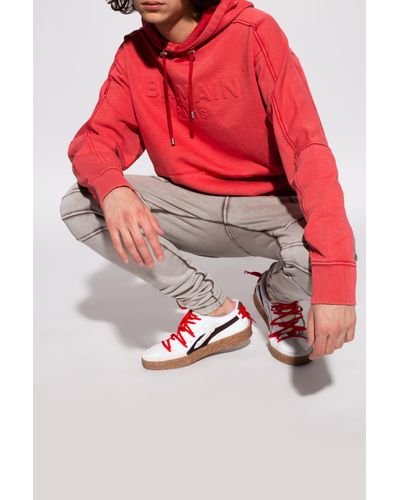 PUMA Synthetic 'oslo-city Re.gen' Sneakers in Red for Men - Lyst