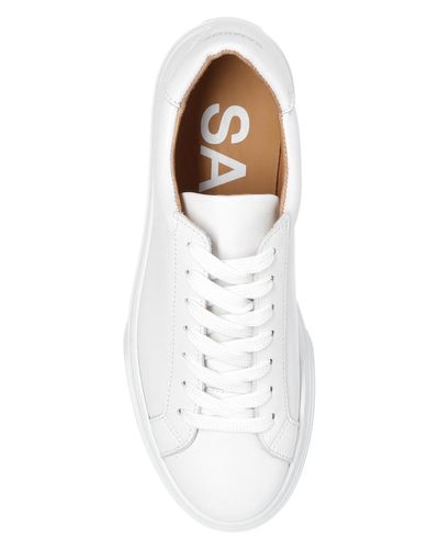Samsøe & Samsøe Leather 'olja' Sneakers White - Lyst