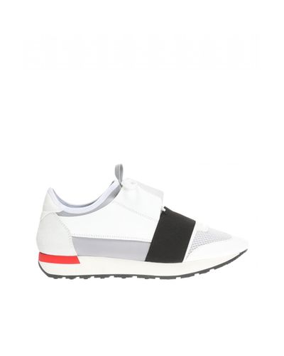 Balenciaga Neoprene Race Runner Sneakers in White for Men - Lyst