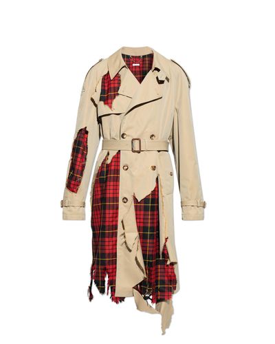 Lace Insert Trench Coat