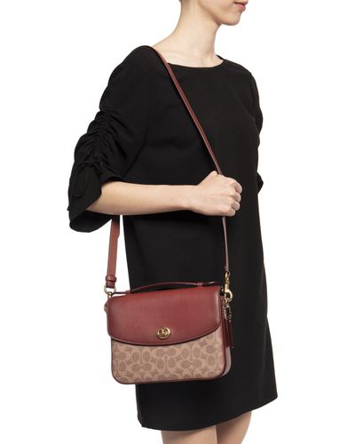 coach cassie signature coated canvas women's crossbody