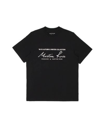Martine Rose Cotton Classic T-shirt in Black for Men - Lyst