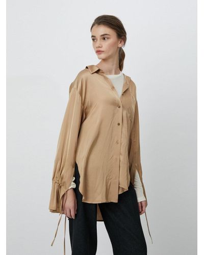 AEER Shirt Classic S in Beige (Natural) - Lyst